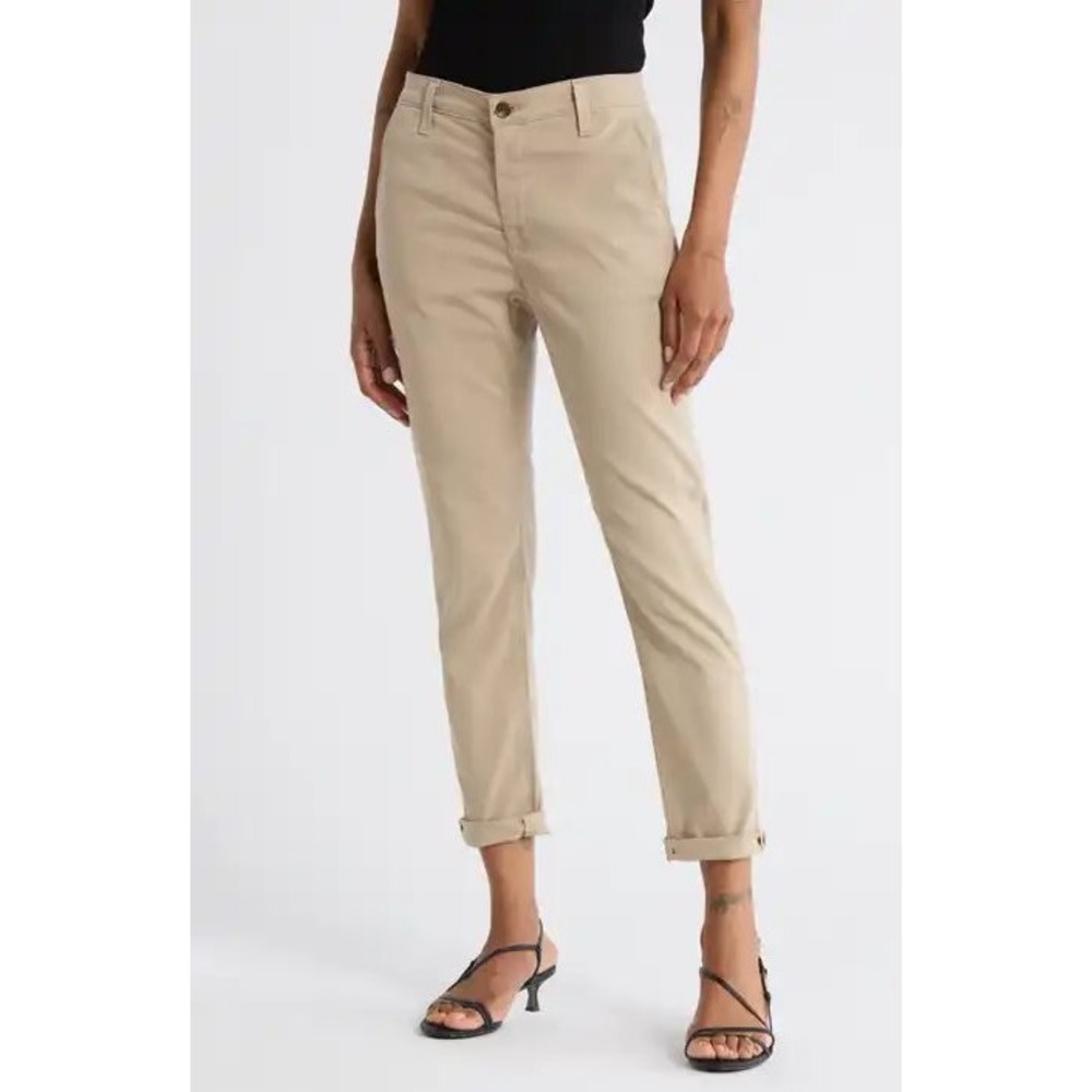 Vince Womens Khaki Tan Slim Chino Pants Size 0 Mid Rise Trousers Work wear